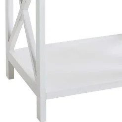 New Wohnen 46x60x35 Landhaus Beistelltisch mit Schublade - Liv