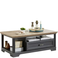 Best Wohnen 120x45x67 Landhaus Couchtisch in Grau - Thumbs