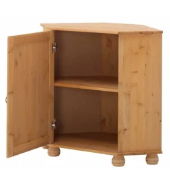 Discount Wohnen 50x78x33 Landhaus Eckschrank aus Kiefer - Lugsca