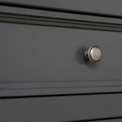 Wohnen 90x130x45 Landhaus Highboard in Grau & Eiche - Witenga