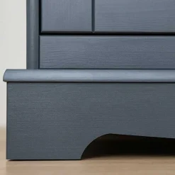 Wohnen 90x130x45 Landhaus Highboard in Grau & Eiche - Witenga