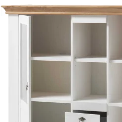 Outlet Wohnen 148x139x44 Landhaus Highboard zweifarbig - Diatara