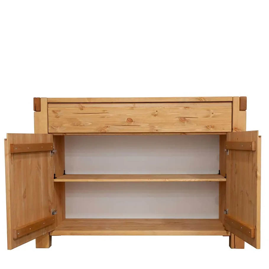 New Wohnen 122x88x44 Landhaus Holzkommode aus Kiefer - Delamaro