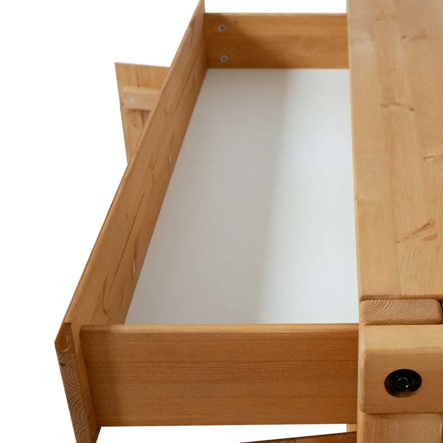 New Wohnen 122x88x44 Landhaus Holzkommode aus Kiefer - Delamaro