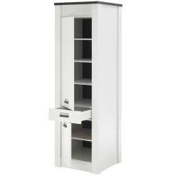 Best Wohnen 62x201x64 Landhaus Küchenschrank in Weiß - Eture