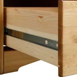 Discount Wohnen 94x89x39 Landhaus Kommode in Kiefer Natur - Vocoja