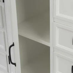 Outlet Wohnen 114x77x41 Landhaus Kommode mit acht Schubladen - Bleaks
