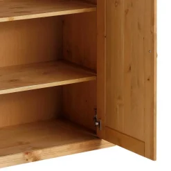 Best Wohnen 90x175x37 Landhaus Schrank mit Spiegel in Oval - Inhusa