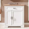 Best Wohnen 93x102x41 Landhaus Schuhschrank mit Schublade - Nurelcas