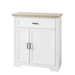 Best Wohnen 93x102x41 Landhaus Schuhschrank mit Schublade - Nurelcas