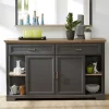 Discount Wohnen 171x102x48 Landhaus Sideboard in Grau - Thumbs