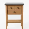 Sale Wohnen 58x79x35 Landhaus Tisch Kommode mit zwei Schubladen - Eshelas