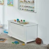 Outlet Wohnen 89x53x47 Landhaus Truhe in Weiß - Vaslui