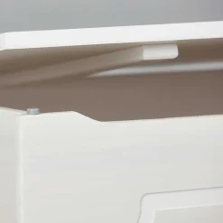 Outlet Wohnen 89x53x47 Landhaus Truhe in Weiß - Vaslui