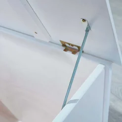 Outlet Wohnen 89x53x47 Landhaus Truhe in Weiß - Vaslui