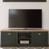 Outlet Wohnen 152x51x45 Landhaus TV Board in Graugrün - Eylan