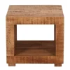 Clearance Wohnen 50x45x50 Mangoholz Wohnzimmertisch mit Ablageboden - Enzetra