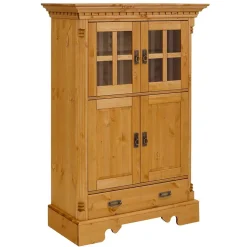 Wohnen 100x147x45 Massivholz Highboard im Landhaus Stil - Fausanda