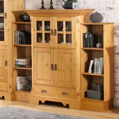 Wohnen 100x147x45 Massivholz Highboard im Landhaus Stil - Fausanda