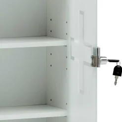 Sale Wohnen 34x72x20 Medizinschrank mit Glastür abschließbar - Spanola