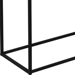 Outlet Wohnen 80x80x27 Metall Regal ohne Rückwand in Schwarz - Daana
