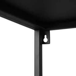 Outlet Wohnen 80x80x27 Metall Regal ohne Rückwand in Schwarz - Daana