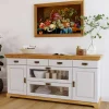 Best Wohnen 180x84x84 Moderne Anrichte in Weiß & Honig - Brasivon