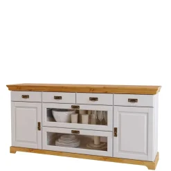 Best Wohnen 180x84x84 Moderne Anrichte in Weiß & Honig - Brasivon