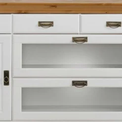 Best Wohnen 180x84x84 Moderne Anrichte in Weiß & Honig - Brasivon