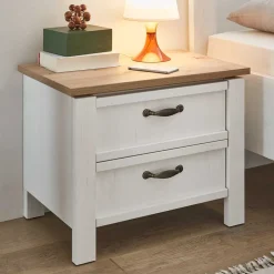New Wohnen 62x50x41 Nachtkommode im Landhausstil - Malvissa
