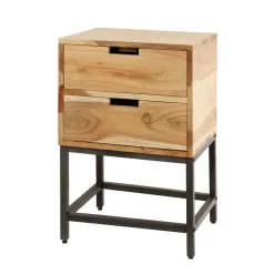 Clearance Wohnen 40x60x30 Nachtkommode mit Metallgestell - Babra