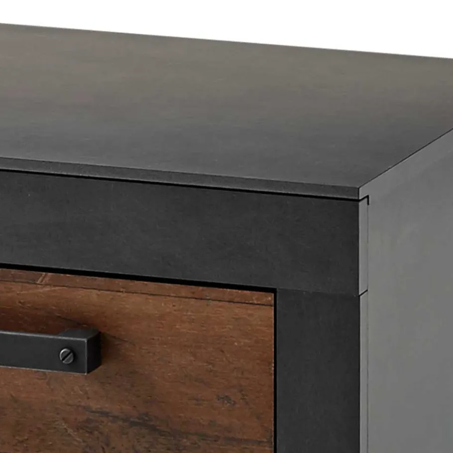 Best Wohnen 55x45x43 Nachtkommode mit Wangengestell - Timuras