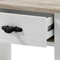Outlet Wohnen 58x45x40 Nachtkonsole mit Schublade - Nedita