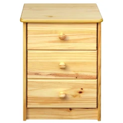 Online Wohnen 43x57x35 Nachtschrank mit drei Schubladen - Kascanu