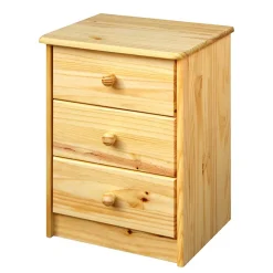 Online Wohnen 43x57x35 Nachtschrank mit drei Schubladen - Kascanu