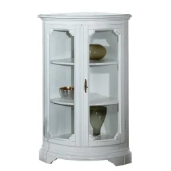 Sale Wohnen 52x112x52 Niedrige Eckvitrine im Vintage Look - Zarinas