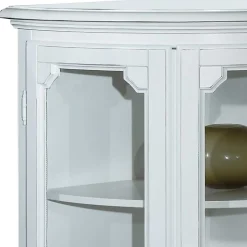 Sale Wohnen 52x112x52 Niedrige Eckvitrine im Vintage Look - Zarinas