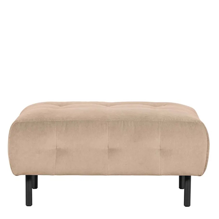 New Wohnen 90x45x90 Polsterhocker in Cremefarben - Leoniara