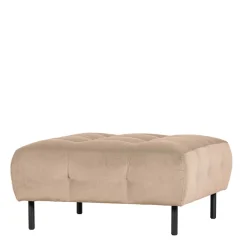 New Wohnen 90x45x90 Polsterhocker in Cremefarben - Leoniara