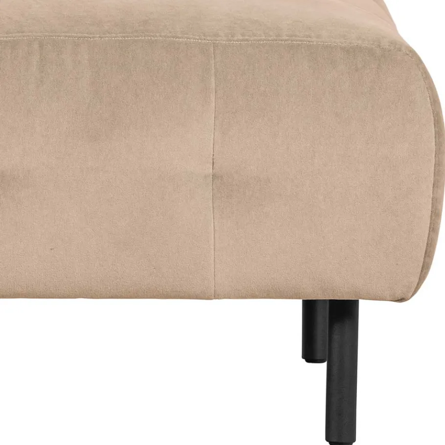New Wohnen 90x45x90 Polsterhocker in Cremefarben - Leoniara