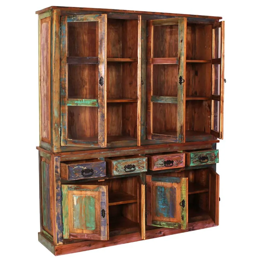 Clearance Wohnen 160x190x40 Recyclingholz Anrichte im Shabby Chic - Jamaica
