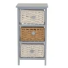 Clearance Wohnen 30x58x25 Regal mit 3 Körben aus Geflecht - Nasco