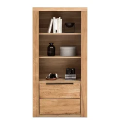 Hot Wohnen 70x141x40 Regal mit Türfach in Eiche - Nelenia