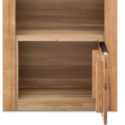 Hot Wohnen 70x141x40 Regal mit Türfach in Eiche - Nelenia