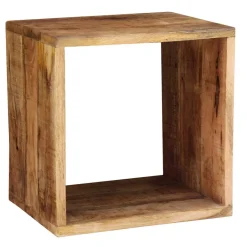 New Wohnen 44x44x33 Regalwürfel aus Akazie Massivholz - Lindos
