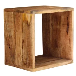 New Wohnen 44x44x33 Regalwürfel aus Akazie Massivholz - Lindos