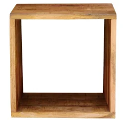 New Wohnen 44x44x33 Regalwürfel aus Akazie Massivholz - Lindos