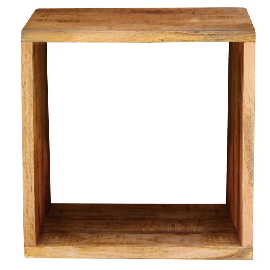 New Wohnen 44x44x33 Regalwürfel aus Akazie Massivholz - Lindos