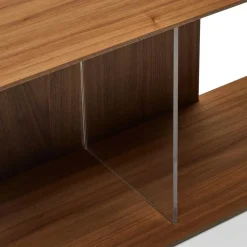 Best Wohnen 101x38x30 Regel Element in Nussbaum Furnier - Lician