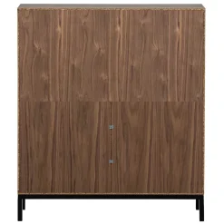 Best Wohnen 81x81x35 Retro Schrank mit Fach & 2 Türen - Bradley